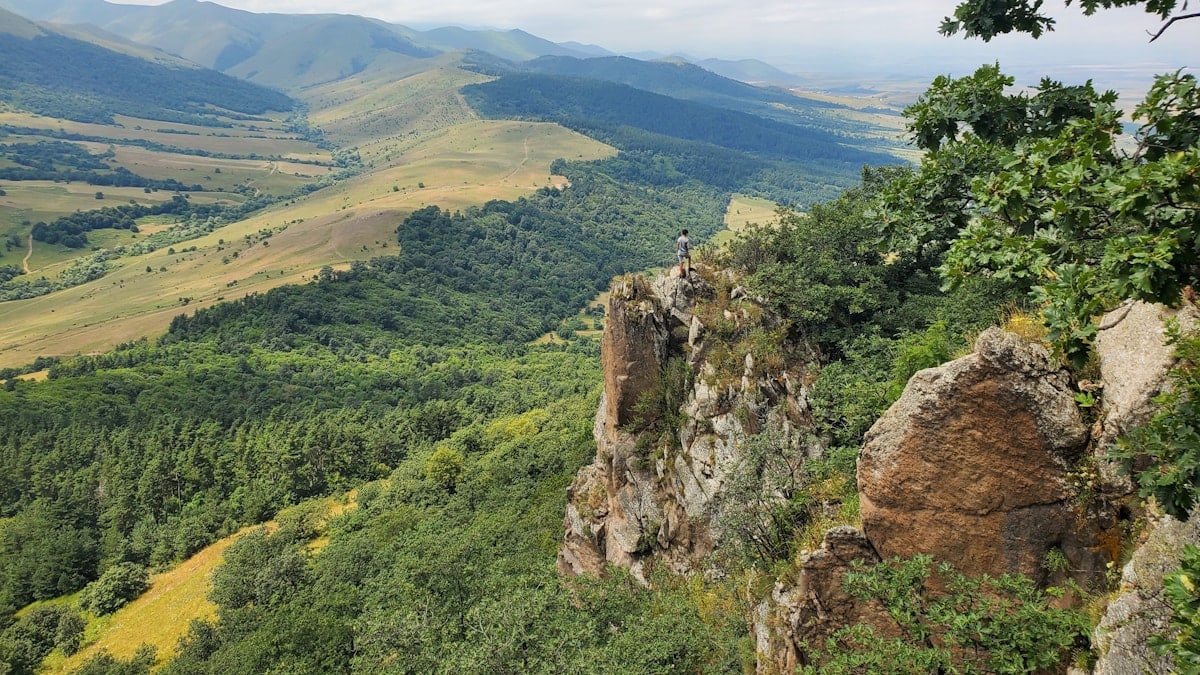 View from Mount Arjasar in Lori region, Armenia